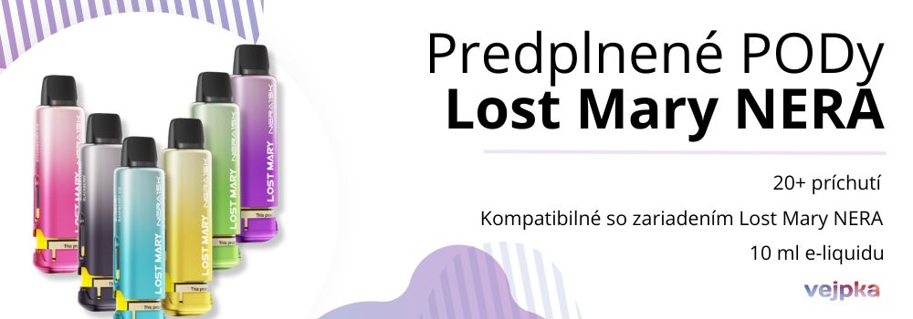 Lost Mary NERA predplnené PODy banner kategória